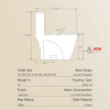 1.1/1.60 GPF Dual-Flush One Piece Toilet, Water-Saving Elongated Comfort Height Floor Mounted, Soft Close 1000 Gram Map Flushing Score Toilet
