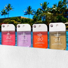 Wish 4pcs perfume, essential perfume for mini travel, portable aloe perfume spray, clean hands, rich fragrance. Moisturizing hand care spray