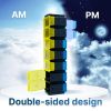 Extra Large Weekly Pill Organizer 2 Times a Day XL Pill Case Yellow Blue Am Pm Big Pill Box 7 Day Oversized Daily Vitamin Organizer Jumbo Pill Contain