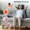 Shiatsu Neck Back Massager With Heat Full Body 3D Kneading Massage Chair Pad Multifunctional Massage Pad for Home Car Driver Seat