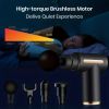 (FST1)Fascia gun Household portable muscle relaxer USB rechargeable small massager Mini fascia gun(Random color)