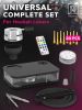 Black Hookah Set Premium Portable With Everything And Case For Travel Flat Hookah Box With Charcoal Holder & Coal Cover Travel Hookah Set With Everyth