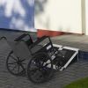HOMCOM 2ft Folding Wheelchair Ramp, Aluminum, Non-Slip Surface, 600lbs Capacity, for Doorways
