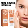 EELHOE Brightening Whitening Cream Brightening Skin To Cover Spot Acne Marks Natural No Fake White Lazy Skin Cream