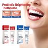 Oralhoe Probiotic Brightening Toothpaste, Oral Cleaning Remove Odor Stains White Teeth Gum Care Toothpaste