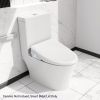 Smart Bidet Toilet Seat with Side Knob Adjustable Heated Seat with Water Temperature and Pressure Adjustment Portable Bidet with Automatic Nozzle Clea