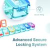 Weekly Medicine Pill Organizer Waterproof 7 Day Large Pill Box Daily Pill Case Cute Vitamin Organizer Portable Pill Container Travel Pills Holder XL S