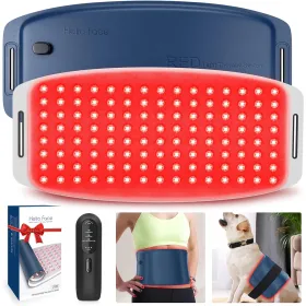 Red Light Therapy Belt For Body, Mother's Day Gift, Cordless Near Infrared Light Therapy Pain Relief & Inflammation With Soft Breathable Fabric, (Color: Blue)