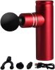 Muscle Massage Percussive Gun Deep Tissue with 3 Adjustable Speeds and 4 Heads, Portable Body Pain Relief, Workout Relaxation